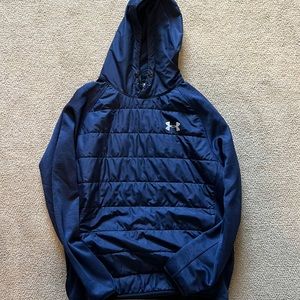 Navy Blue Puffer Hoodie